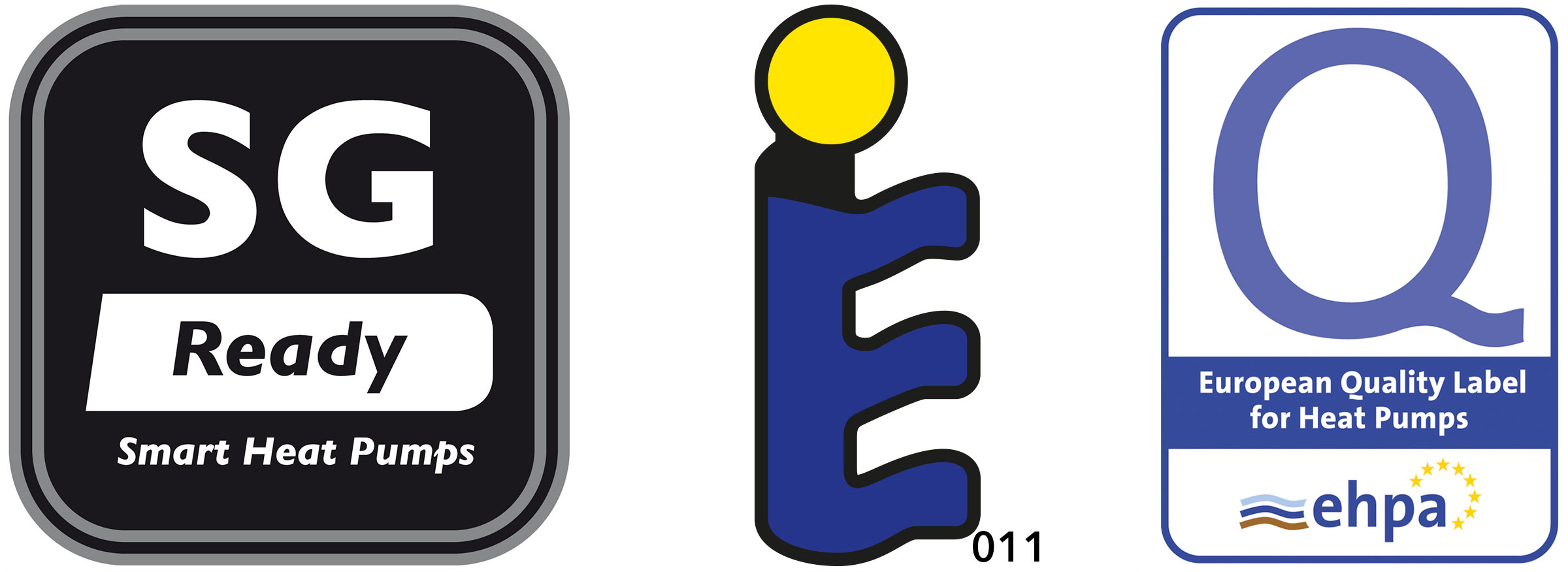 Logo for SG Ready Smart Heat Pumps and European Quality Label for Heat Pumps
