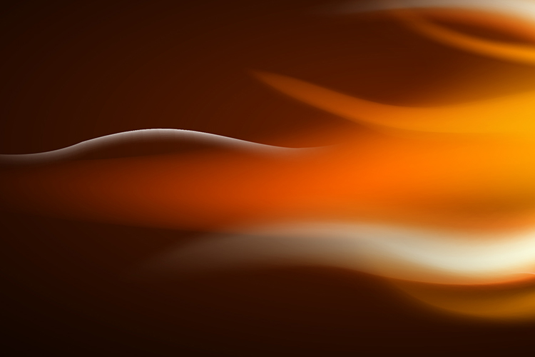 Fiamme dai caldi colori giallo-arancio che simboleggiano calore ed energia