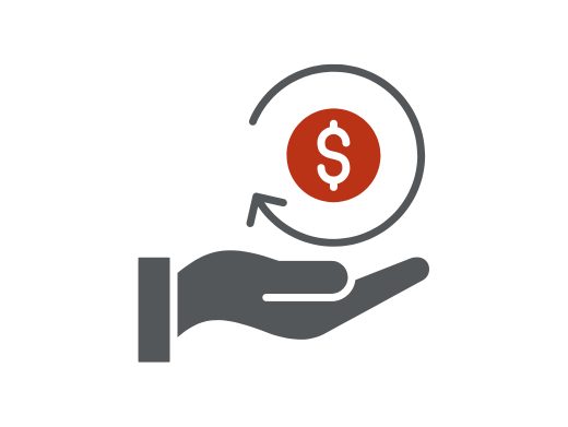 Rimborso diretto in conto corrente entro 90 giorni